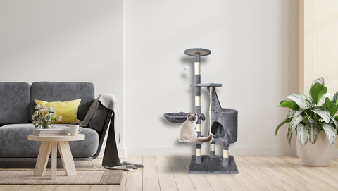 Cat tree 118cm gray