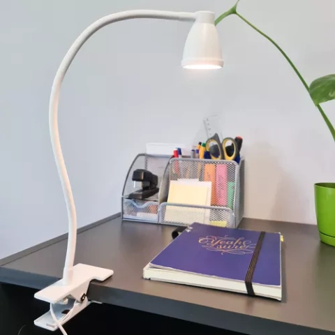 Desk lamp with clip - white Izoxis 19455