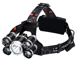 Headlamp 5 x LED T6 CREE