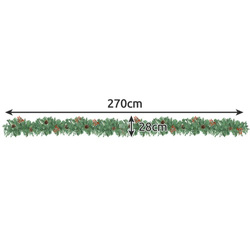 Christmas tree garland 2.7m with LED lights Ruhhy 22322
