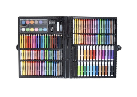 Painting set in a case 168 pcs black