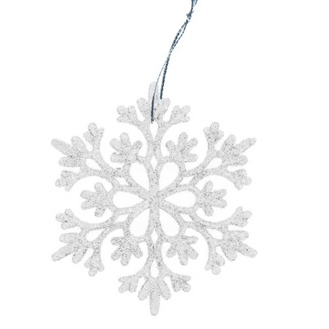 Christmas baubles - snowflakes 12pcs Ruhhy 22516