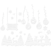 Autocollants de fenêtre de Noël Ruhhy 22253