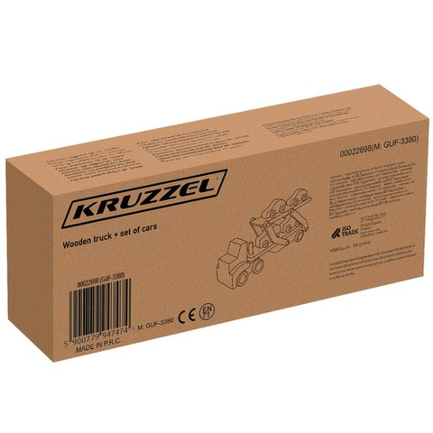 Wooden truck - trailer + set of cars 22698