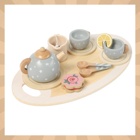 Children's tea set gray Kruzzel 26394