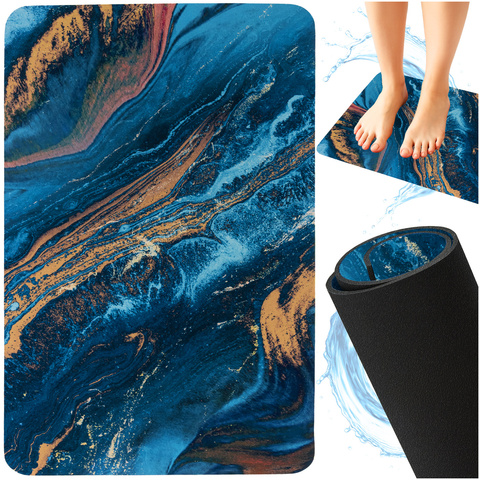 Tapis de salle de bain 60x40cm Ruhhy 25959