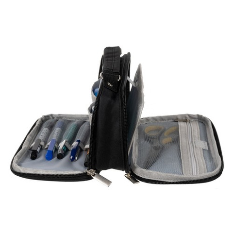 Trousse double pliable - noir Maaleo 24516