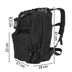 Sac à dos militaire XL noir