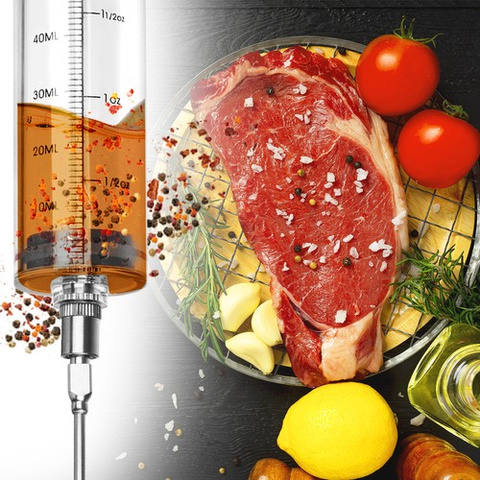 Injecteur de viande + 3 aiguilles Ruhhy 23055