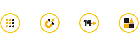 Magnetické herní kameny 40 ks Kruzzel 26602