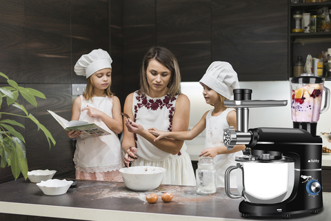 Planeten-Küchenmaschine mit Mixer 2200W