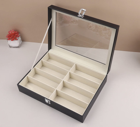 Organisateur de lunettes 8 compartiments