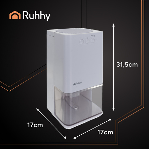 Déshumidificateur d'air blanc Ruhhy 26495