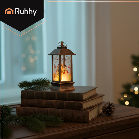 Latarenka świąteczna LED miedziana Ruhhy 26754