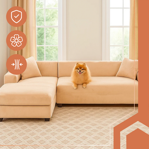 Ruhhy 26184 beige Sofabezug 190-230cm