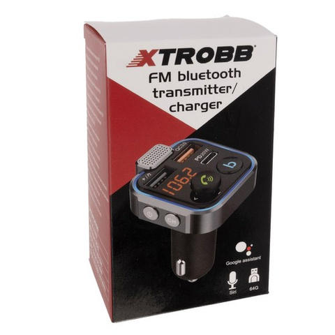 Transmetteur/chargeur Bluetooth FM Xtrobb 22355