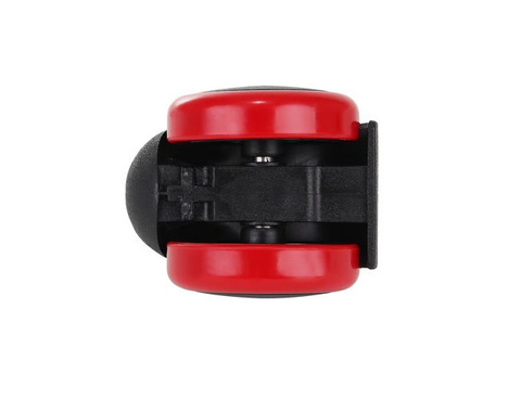 Office chair wheels - 5 pcs - red