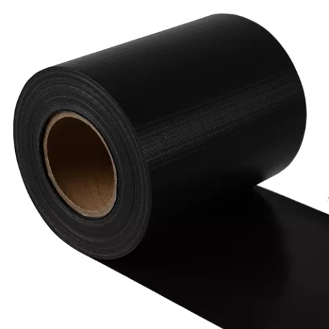 Fencing tape 19cmx35m 450g/m2 black 23698