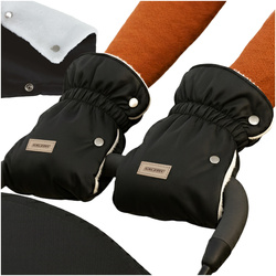 Manchons pour poussette double - noir Kruzzel 25814