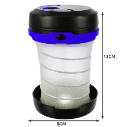 Folding camping lamp 2 in 1 - blue