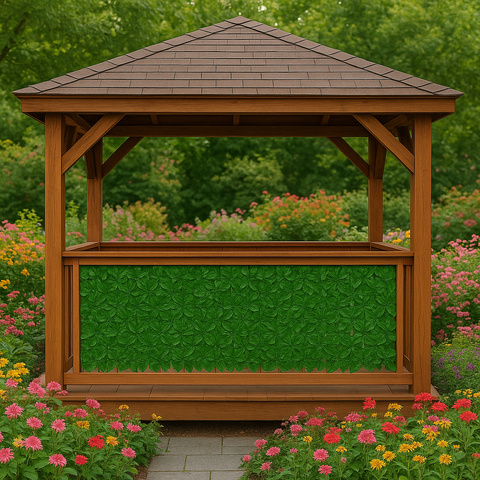 Künstliche Hecke für Balkon 5x0,5m Gardlov 25342