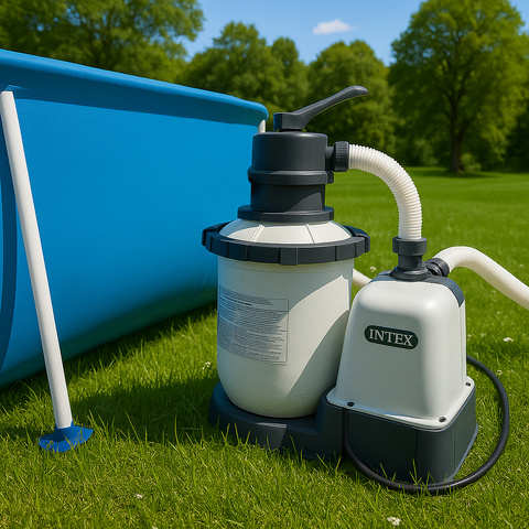 Sandpumpe für Schwimmbad 3500l/h-INTEX 26642