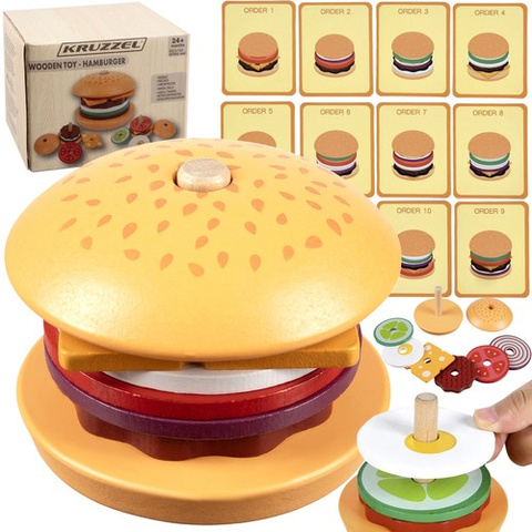 Dřevěný burger Kruzzel 22673