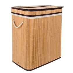 Bamboo laundry basket - two-chamber Ruhhy 24269