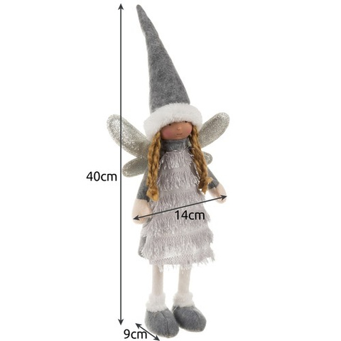 Fée - figurine de Noël grise Ruhhy 22343