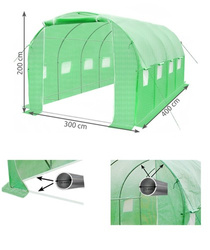 Gartentunnel - Gewächshaus 4x3x2m