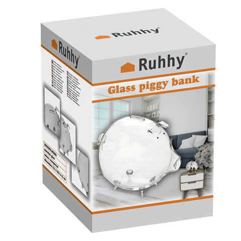 Piggy bank - glass piggy Ruhhy 22588