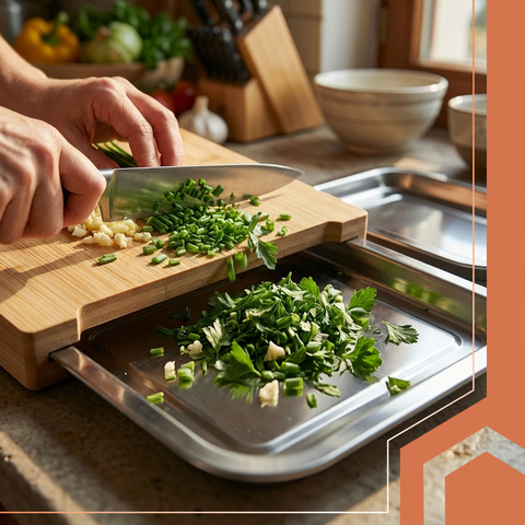 Бамбуковая доска с контейнерами Ruhhy 25707