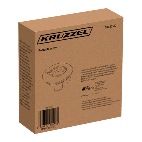 Pot de toilette portable/de voyage Kruzzel 25510