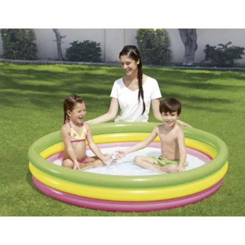 Inflatable rainbow pool 152cm Bestway 51103