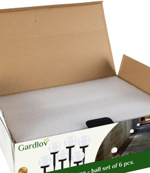 Solar-Gartenlampe - Kugel, 6er-Set. 23562