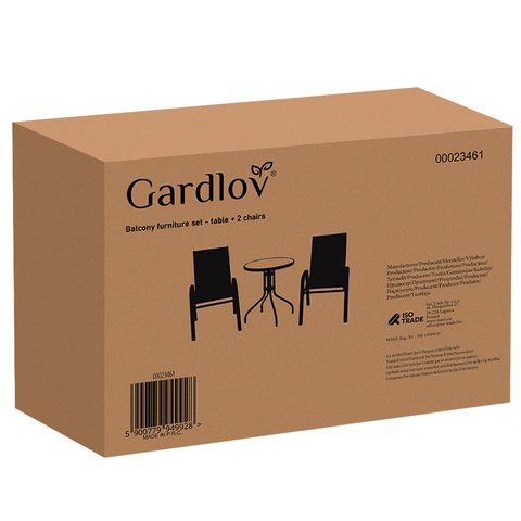 Balcony furniture set - table + 2 chairs 23461