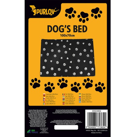 Dog bed 100x70cm Purlov 24862