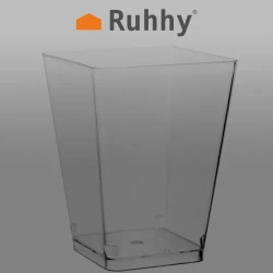 Square cups - 50pcs. 120ml Ruhhy 21164