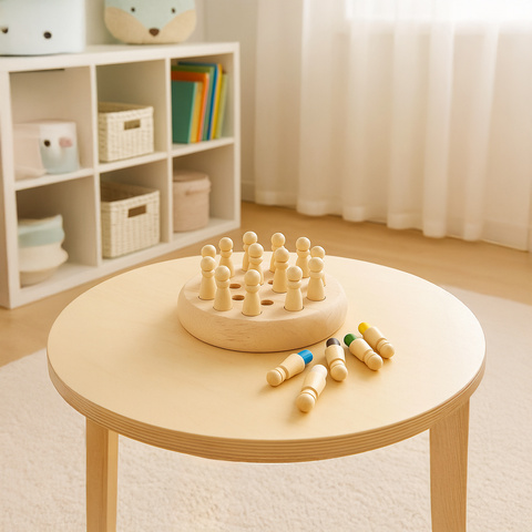 Jeu d'échecs à mémoire - Kruzzel en bois 26251