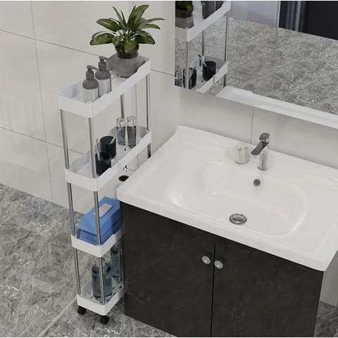 Etagère cuisine/salle de bain sur roulettes Ruhhy 24291