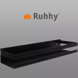 Bathroom shelf black Ruhhy 19188