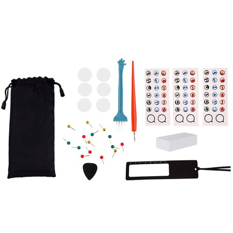 World map - scratch card with flags + accessories 23442