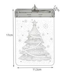 3D-LED-Buntglas - Weihnachtsbaum