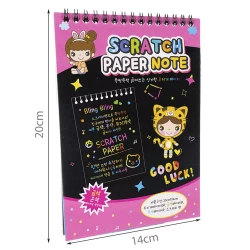 Set of scratch cards + wooden stylus 22449