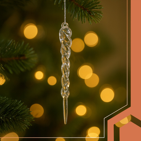 Christmas tree icicles 12 pcs Ruhhy 25377