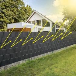 Fencing tape 19cmx35m 450g/m2 anthracite 23696