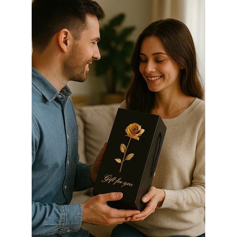 Rose im Glas - glänzend Ruhhy 25682