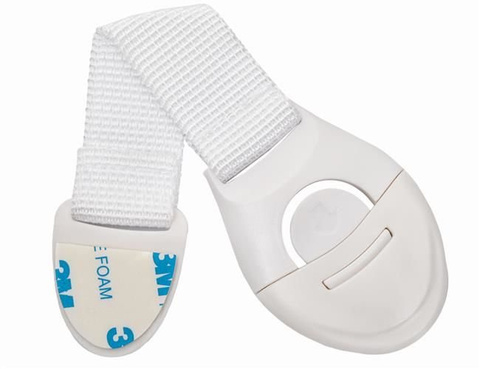 Serrure de sécurité pour armoires, lot de 10 pièces, blanche