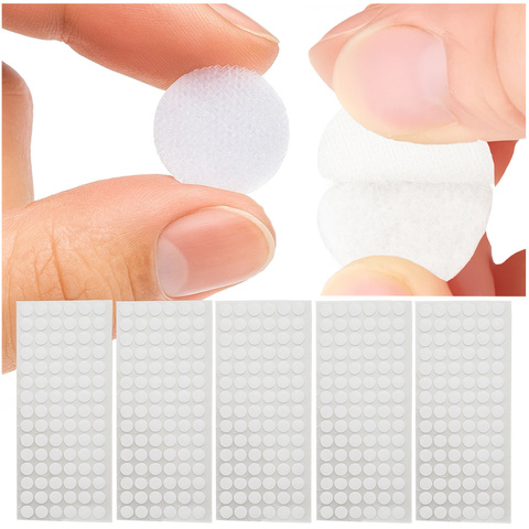 Velcro autocollant 18 mm, 500 pièces, blanc, Ruhhy 25884
