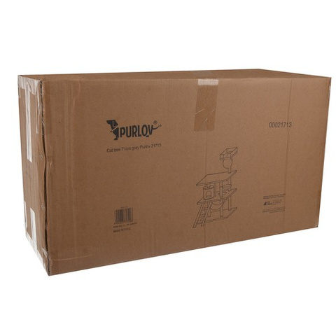 Cat tree 141cm gray Purlov 21713